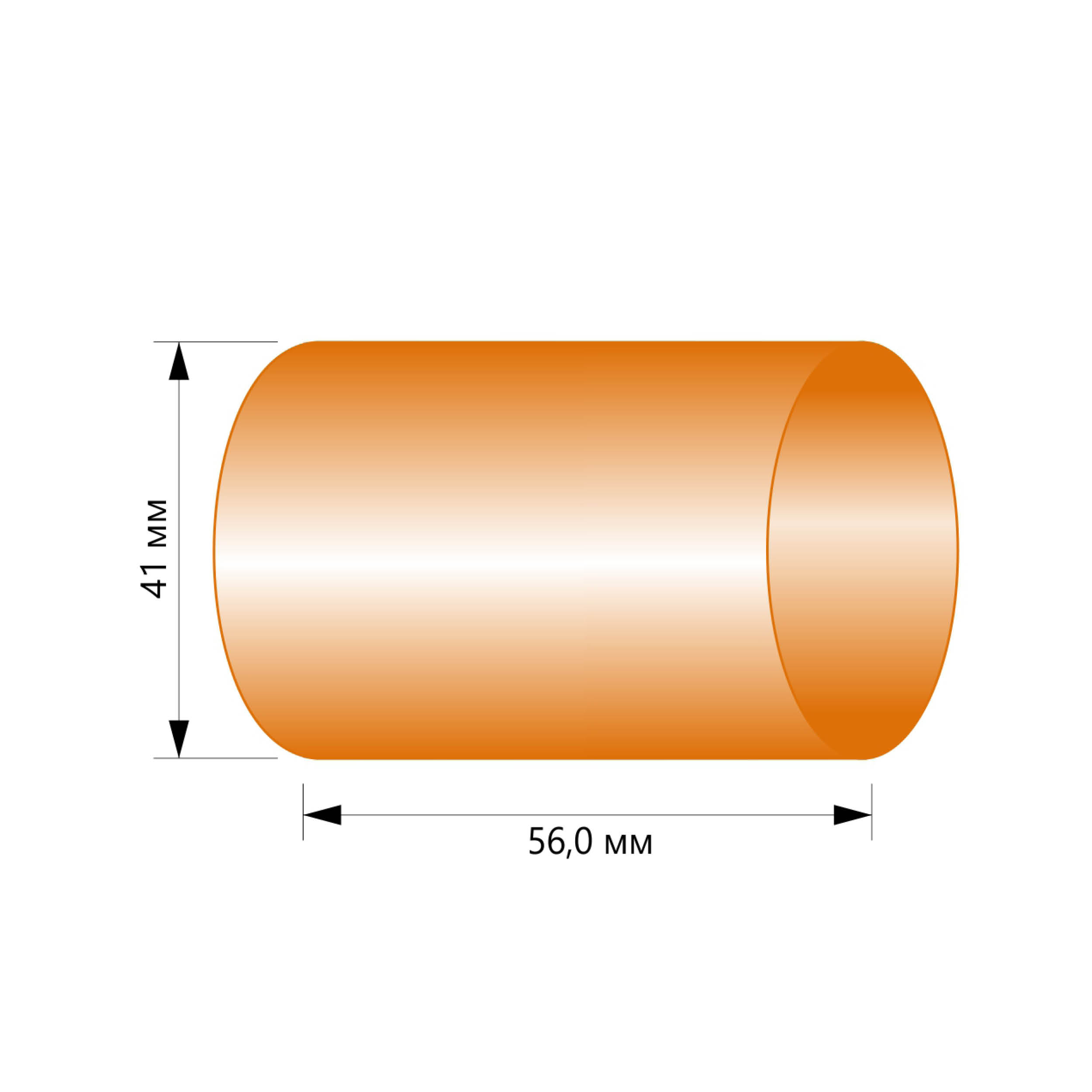 Втулка пластиковая для этикеток 56.0 мм диаметр 41 мм